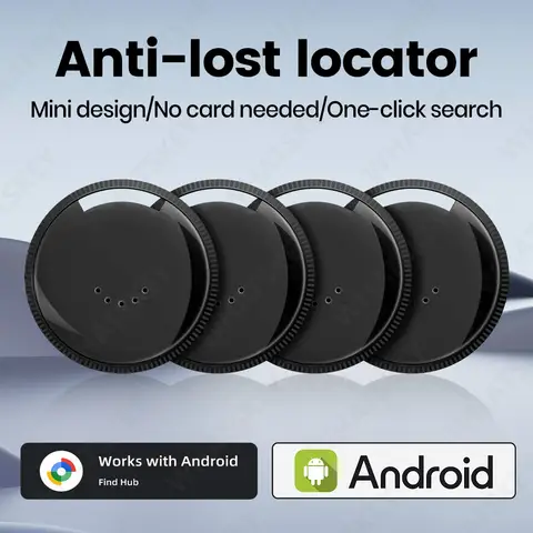 1/4PCS Smart Tag Gps Tracker Portable For Google Find Hub GPS Tracker For Wallet Gps Tracking Device Wear Able Devices Bike Keys