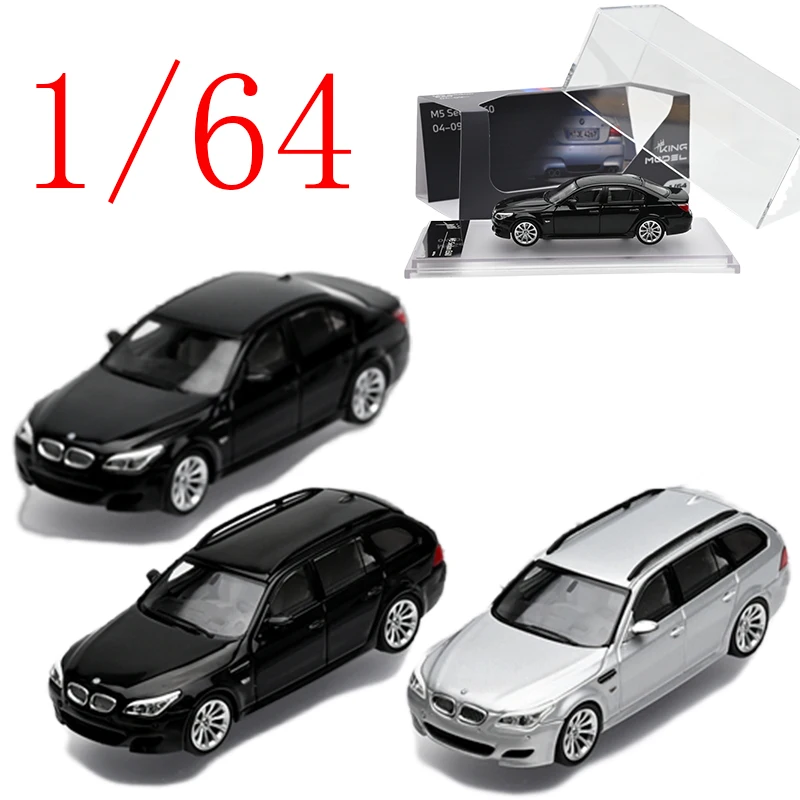 

KM Diecast 1/64 Scale Estate Car Alloy Model Cars Estate Car M5 E60 Play Vehicles Toys for Boys Gift Original Box