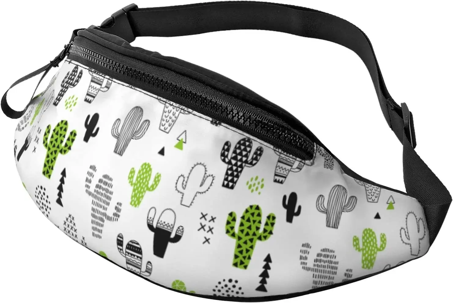 Cute Cactus Fanny Pack for Men Women Adjustable Belt Bag Casual Waist Pack for Travel Party Festival Hiking Running Cycling