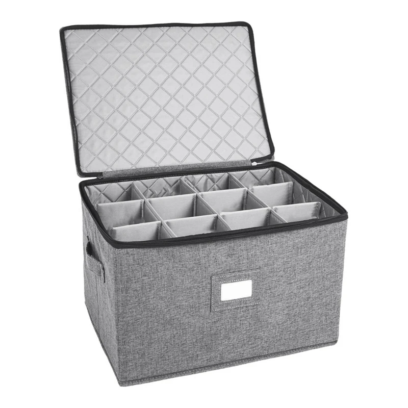 3X Wine Glass Storage Holds 12 Wine Glasses Or Wine Foldable Storage Box