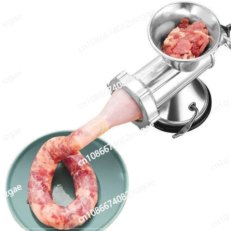 

Ручная мясорубка из нержавеющей стали 304, бытовая ручная машина для начинки, машина для наполнения колбас