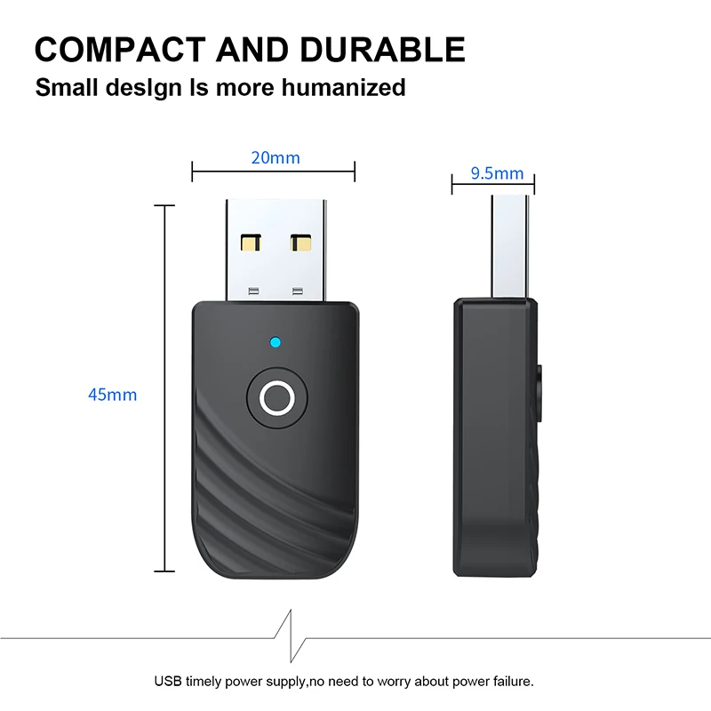 Grwibeou usb 3 em 1 bluetooth 5.0 adapteraudio receptor transmissor 3.5mm adaptador estéreo aux para tv pc computador acessórios do carro