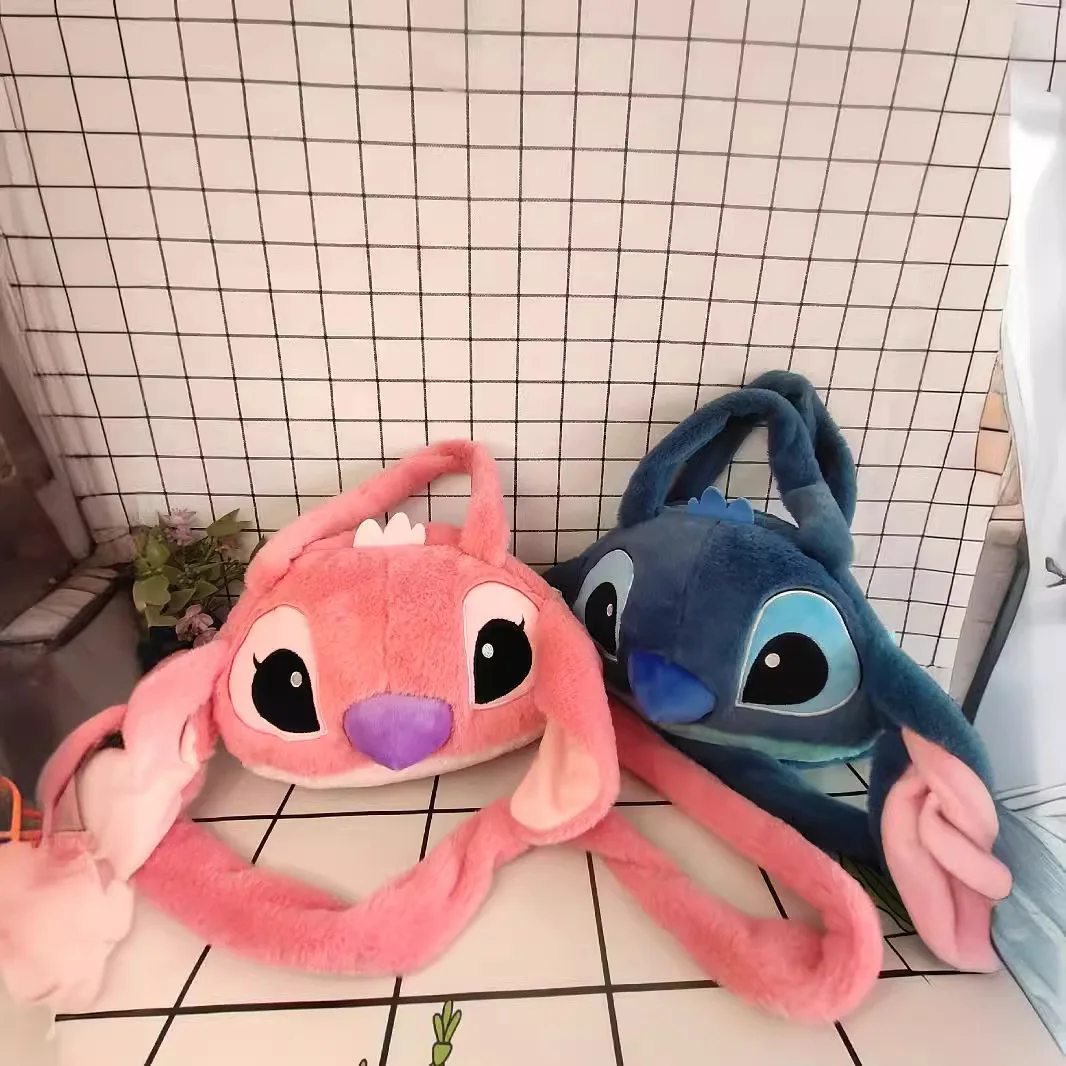 Cute Stitch Lilo Cartoon peluche zaino di grande capacità femminile Casual cinghie rimovibili borsa a tracolla ragazza borsa regalo ragazza