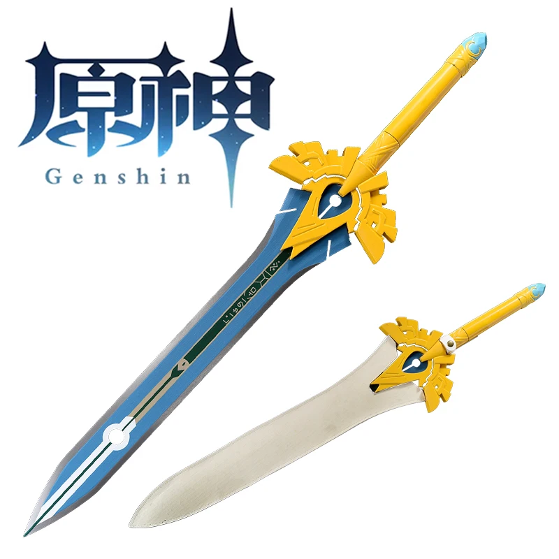

Genshin Impact Game Replica Sword, Real Steel Blade,Skyward Pride, Cosplay Props, Ornament, Christmas Gift, Room Decoration