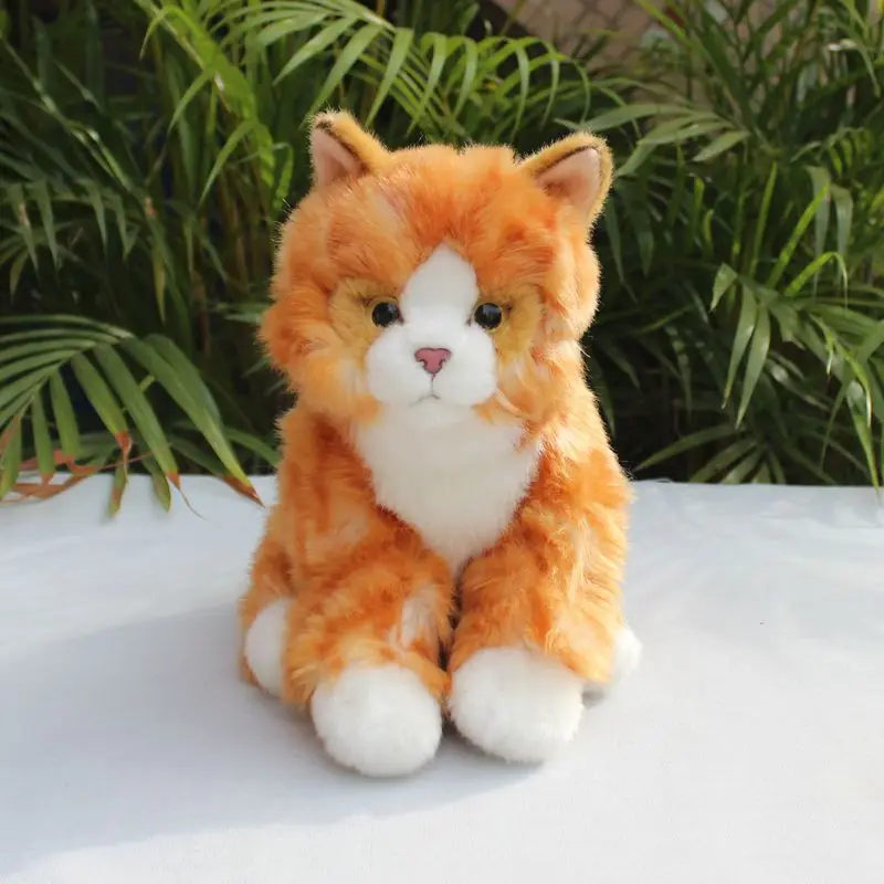 

23cm Simulation Civet Cat Doll Cute Little Cat Plush Toy Lifelike Animals Simulation Stuffed Doll Kawaii Toy Gifts
