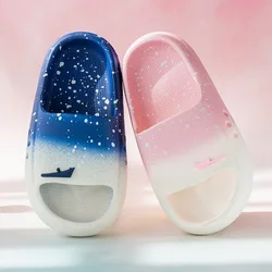 Kids Slippers Fashion Gradual Change Home Slipper Soft Sole Anti slip Boys and Girls Slippers