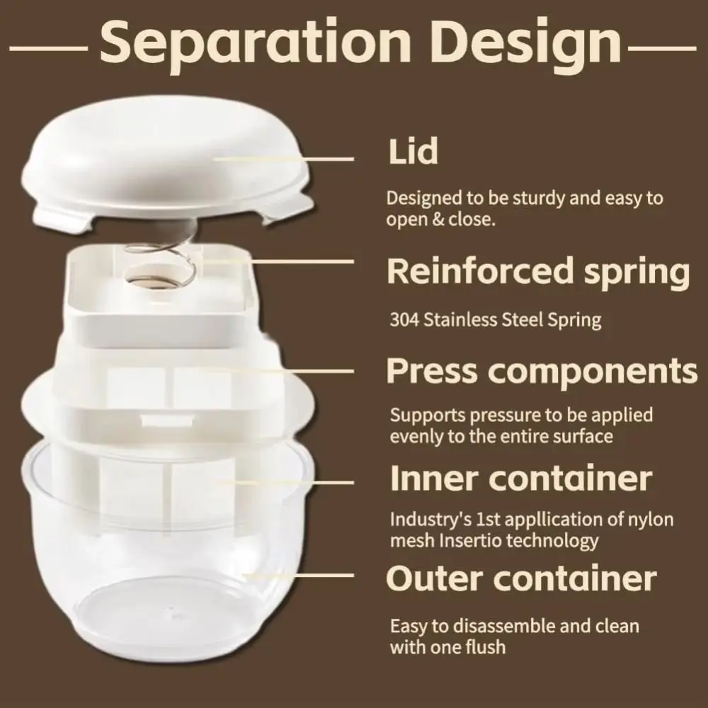

Large Capacity Yogurt Whey Separator Fine Mesh Transparent Fruit Juice Filter Japanese with Springs Whey Separator Coffee