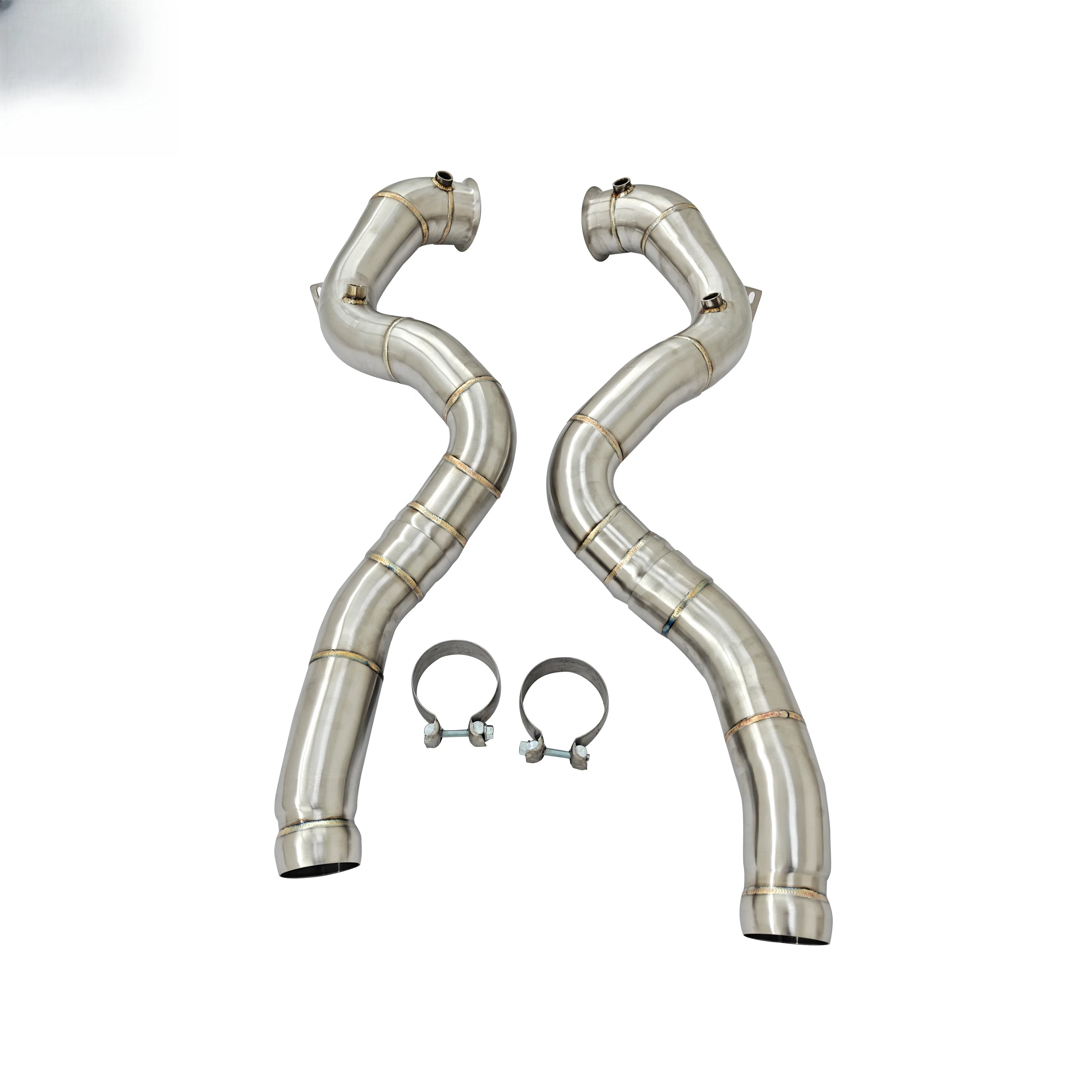 CSZ Stainless Steel Racing Downpipe for Mercedes C63/C63S W205  4.0L M177 2015-2021 Fast Shipping Exhaust Pipes