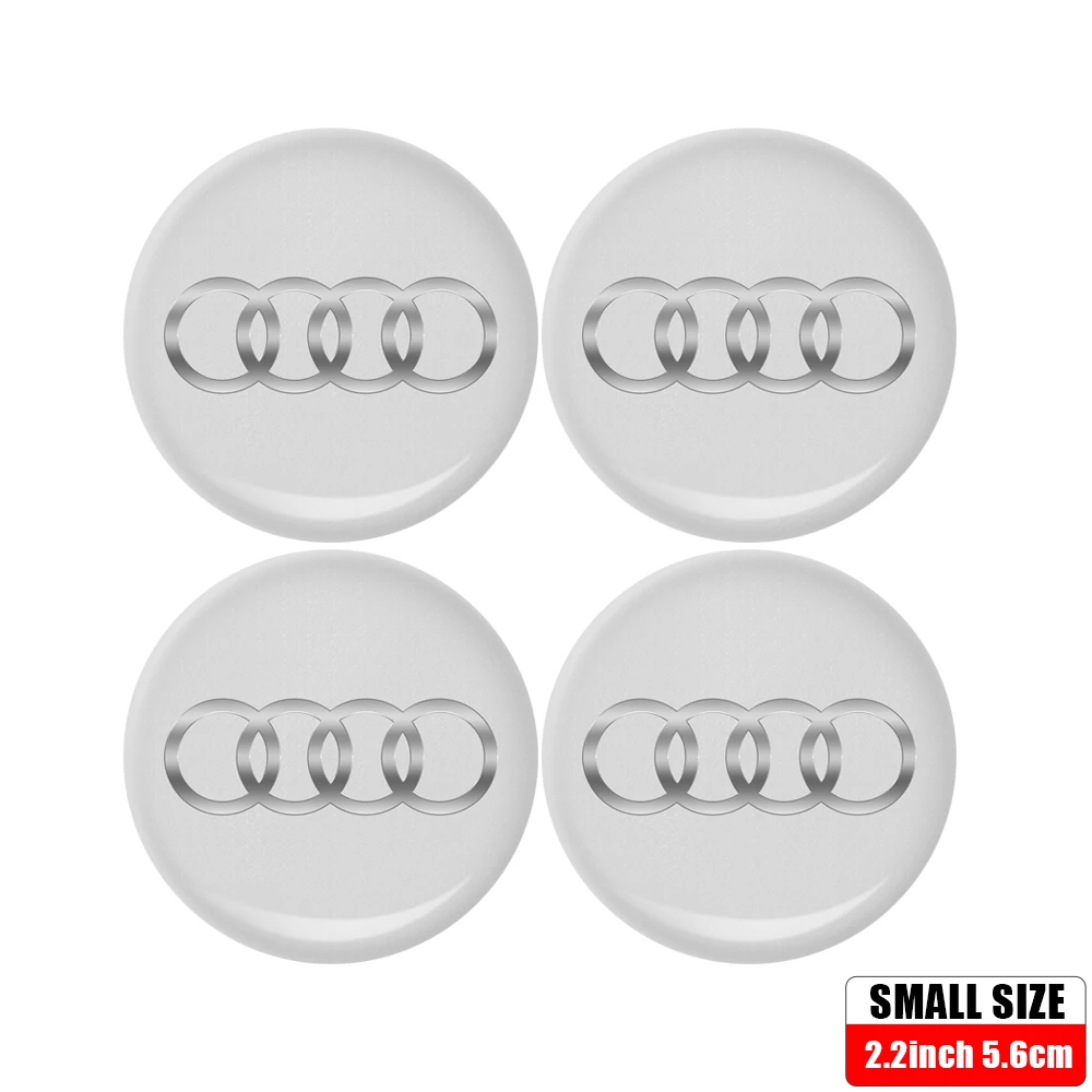56/60/65MM Auto-Radnabenkappen Auto-Emblem Reifenmittenabdeckungen Zubehör für Audi A1 A2 A3 A4 A5 A6 A7 A8 Quattro Sline RS Q2 Q3