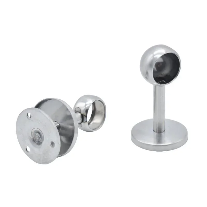 Image 3: Poteau suspendu épais en acier inoxydable, 1 pièce, tuyau rond, siège haut, bride, siège Durable et robuste pour placard
