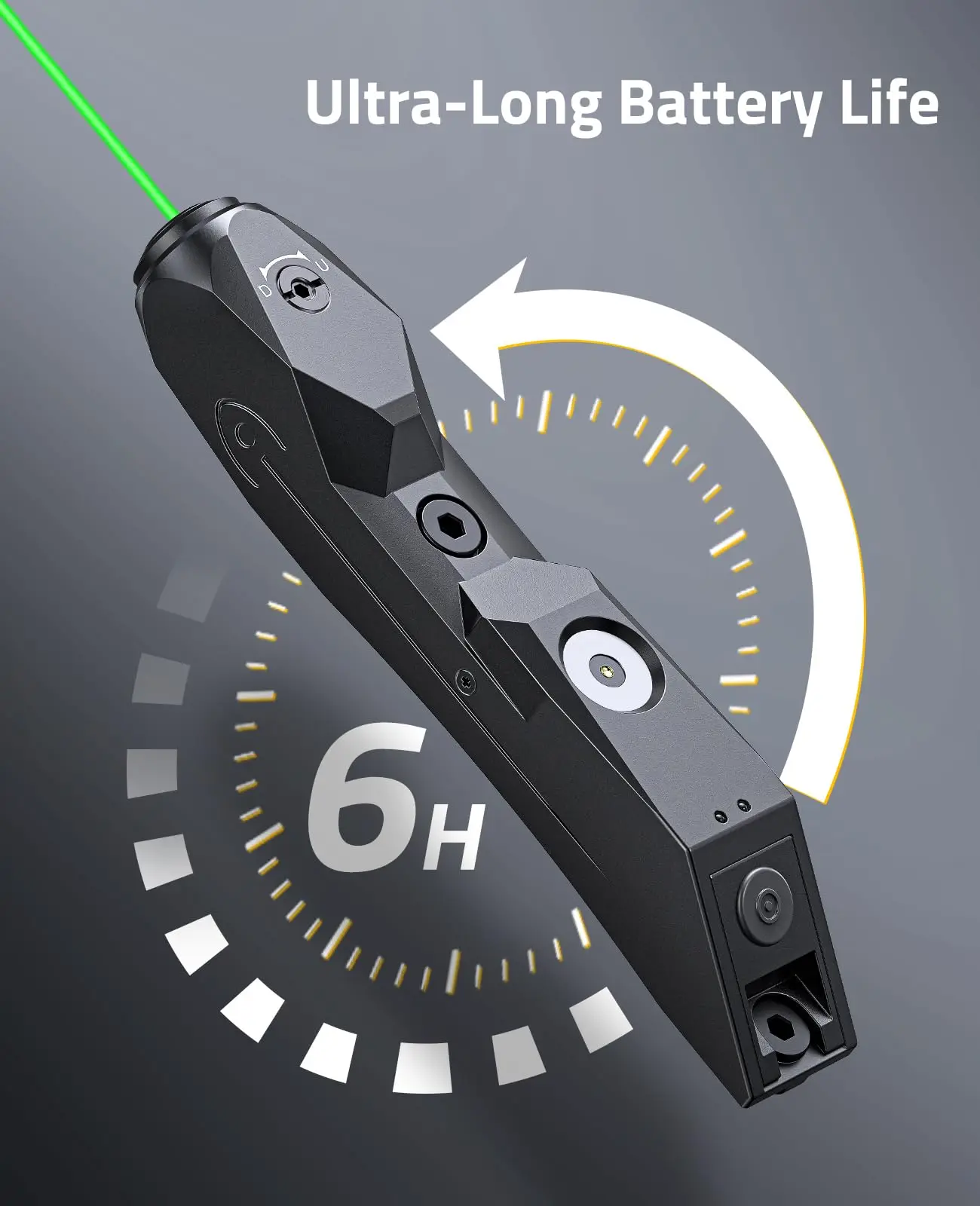 بندقية CVLIFE التكتيكية الخضراء للرؤية بالليزر مشاهد مغناطيسية قابلة لإعادة الشحن متوافقة مع M-Lok وسكك حديد Picatinny للصيد