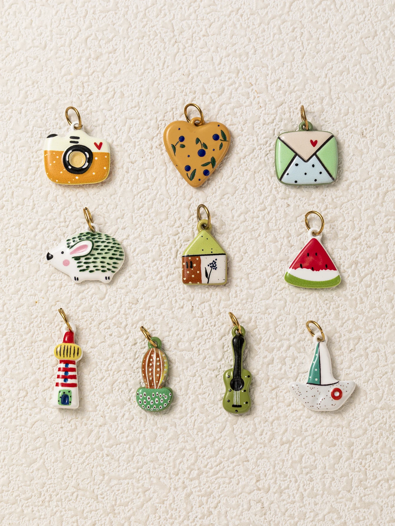 Einfache und beliebte neue Dopamin-Liebeskamera-Igelhaus-DIY-Anhänger für Schmuck – Detail 3