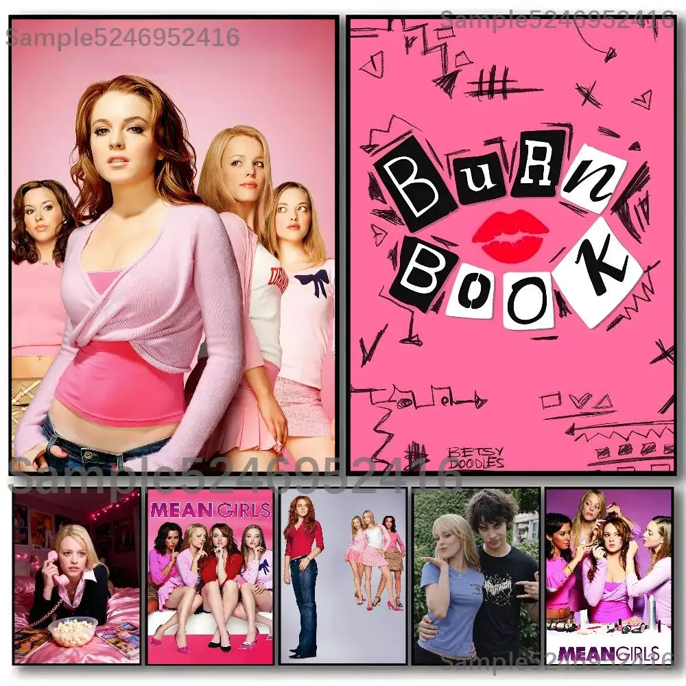 M-Mean Girls Vintage Movie Poster For Gift Wall Art Decoration Painting Office Decoration Frameless Waterproof