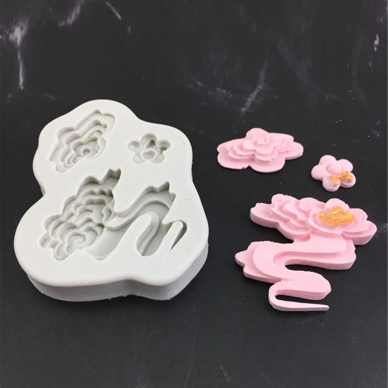 Silicone Chocolate Moulds Fondant Mould Candy Molds Baking Gadget Flower & Cloud Shape Perfect Gift for DIY Baking DropShipping