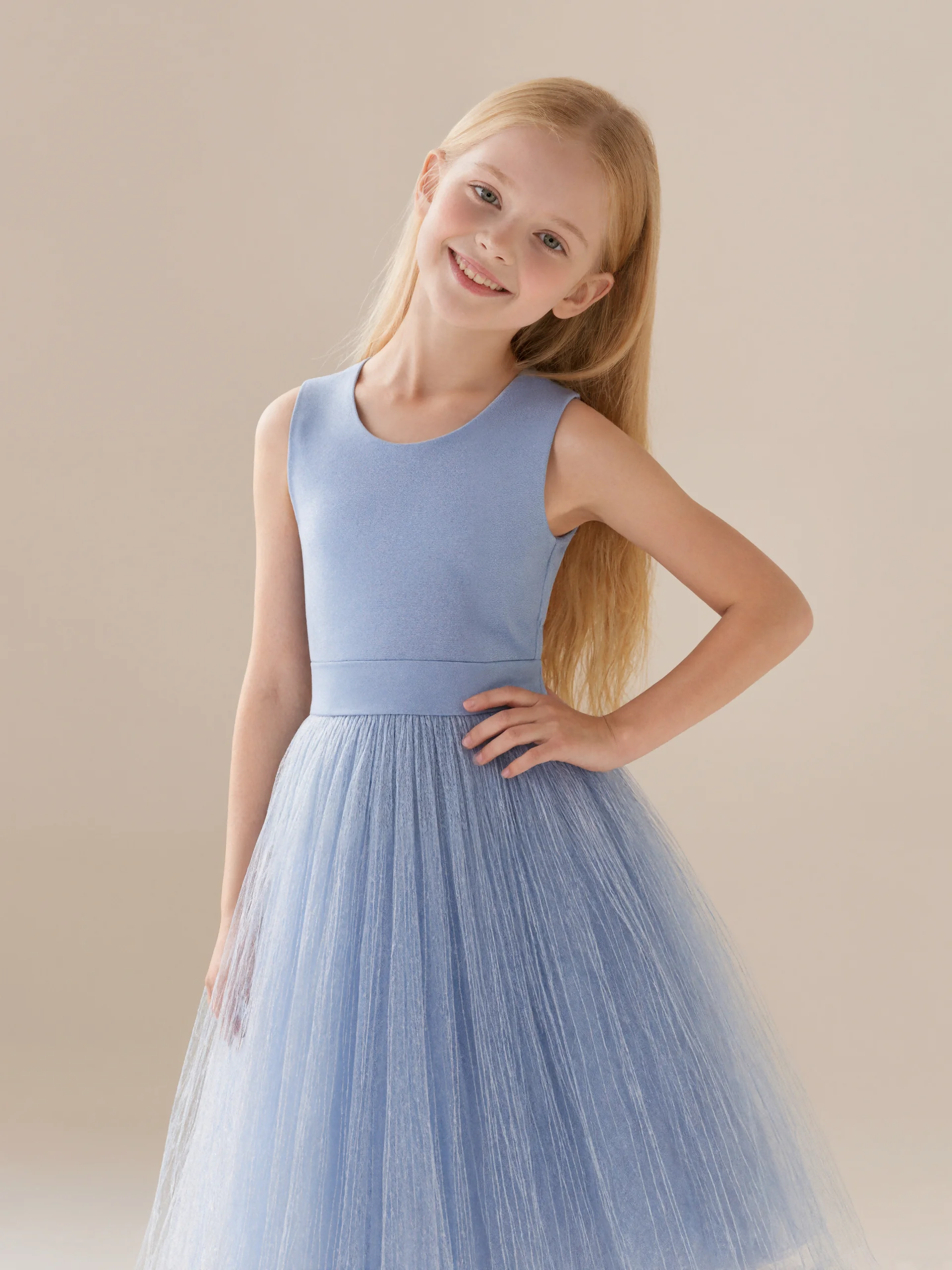 

Платья для девочек Симпатичные платья принцессы с бантом сзади Платья для девочек-цветочниц Свадебные платья для особых случаев Размер 2-16 лет C34