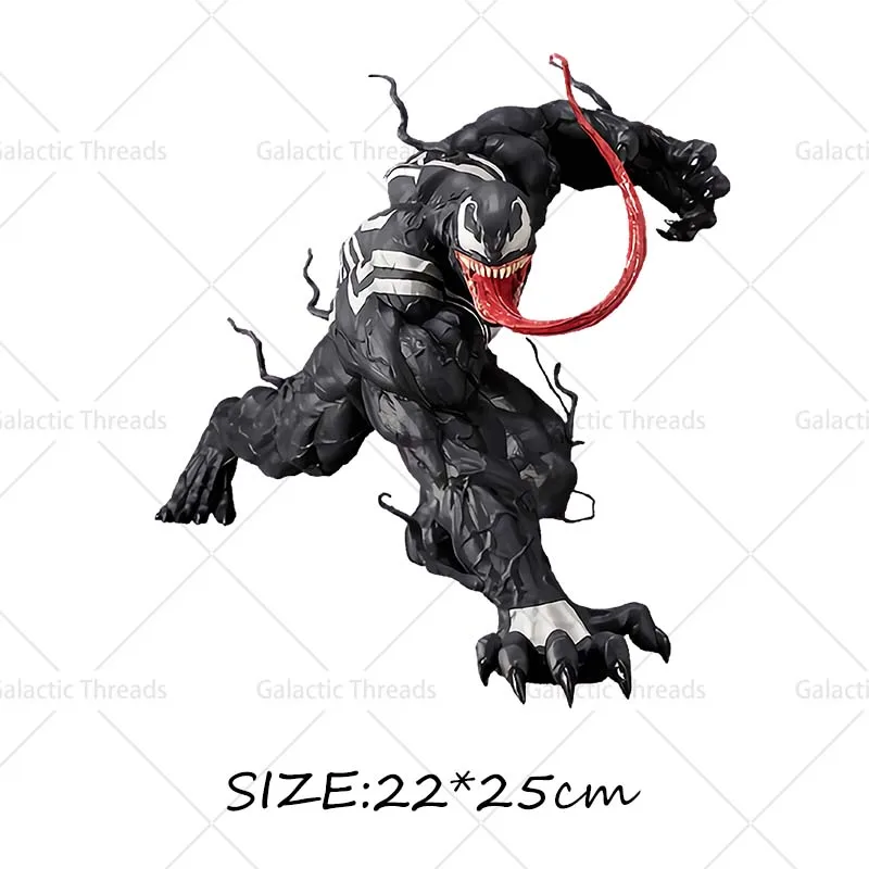 Venom Iron on Decals Heat Press Stickers Thermal Patches for Clothes Ironing prints on Tshirts