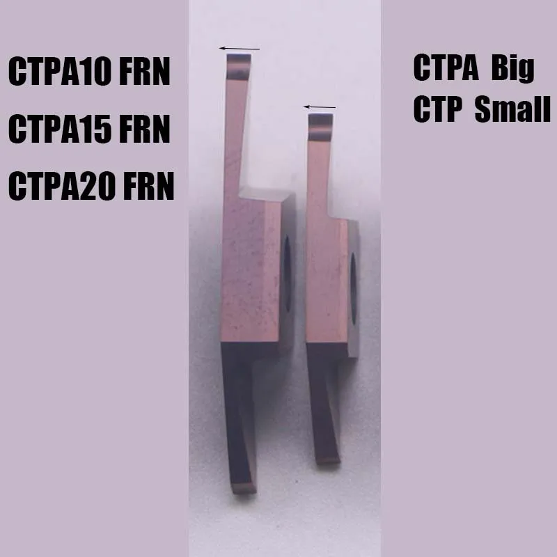 Torno Cnc, máquina para caminar, insertos de carburo CTPA CTP 10/15/20FR/FRN, hoja de corte ranurada CTPAR12/16/20, barra de corte de acero de aleación