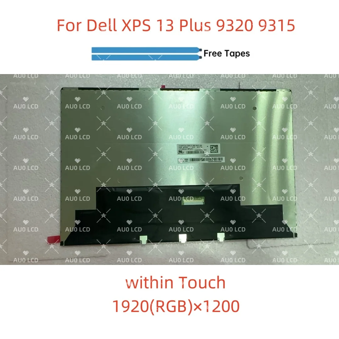 LP134WUA SPA1 LQ134N1JY01 LQ134R1JY01 For Dell XPS 13 Plus 9320 9315 LCD LAPTOP Panel Screen Replacement Assembly  within Touch