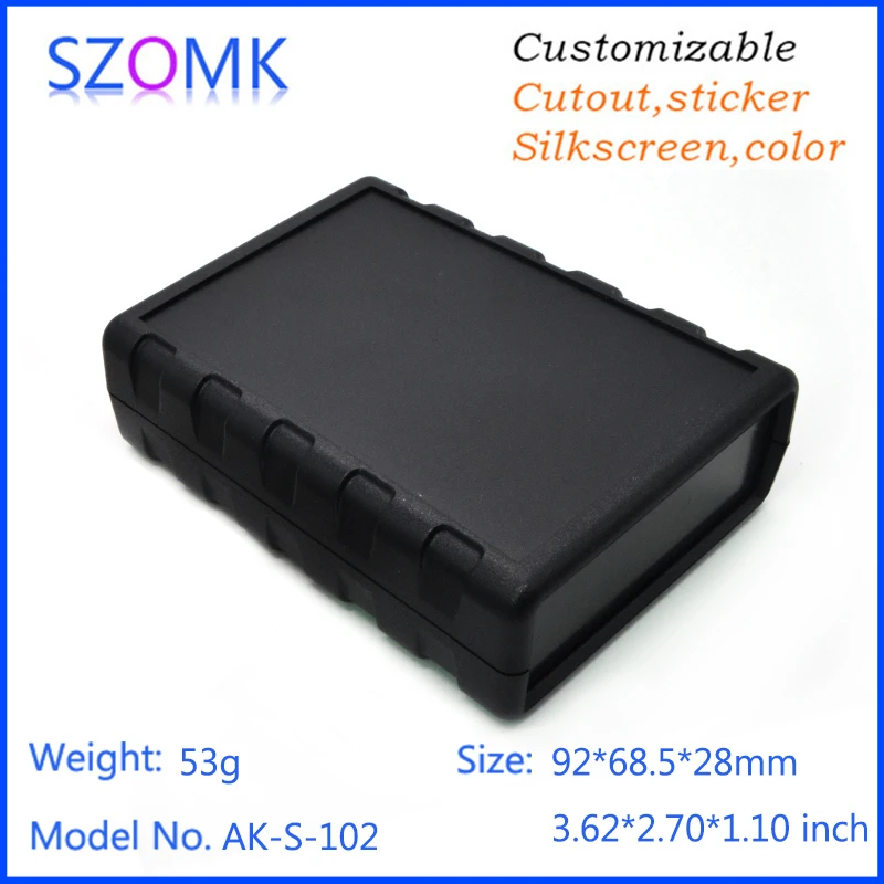 1Pcs New products Szomk box plastic electronic enclosure outlet box 92x68.5x28mm for abs plastic case