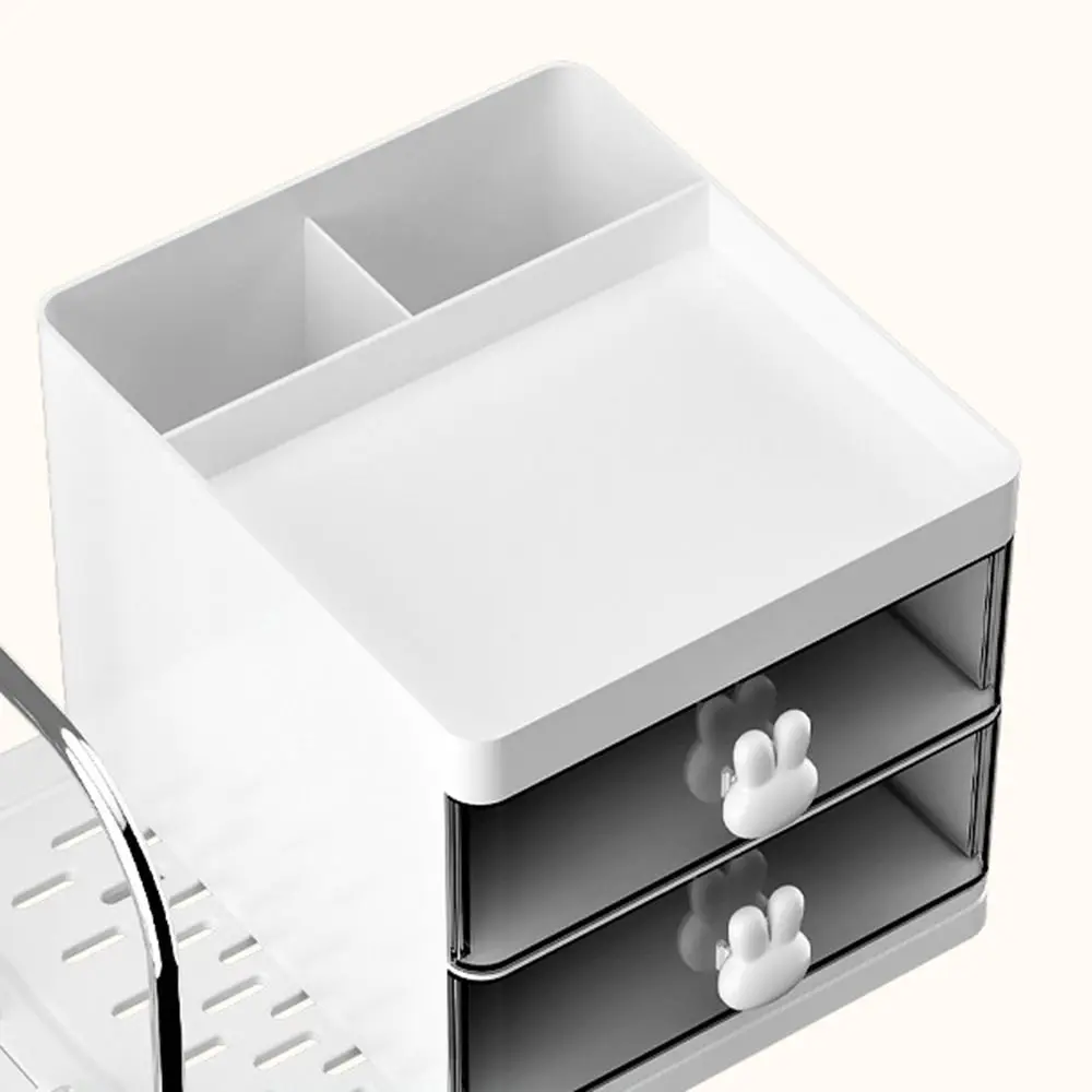 Six Grids Bookend Book Holder Save Space Durable Desk Stand Bookshelf with Storage Box Practical Books Storage Rack Home Room