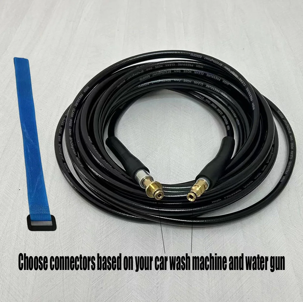 0.5~50 High Pressure Washer Hose Pipe Cord with Adapter 6090PSI Extension Hose Car Washer Hose for most pressure washer