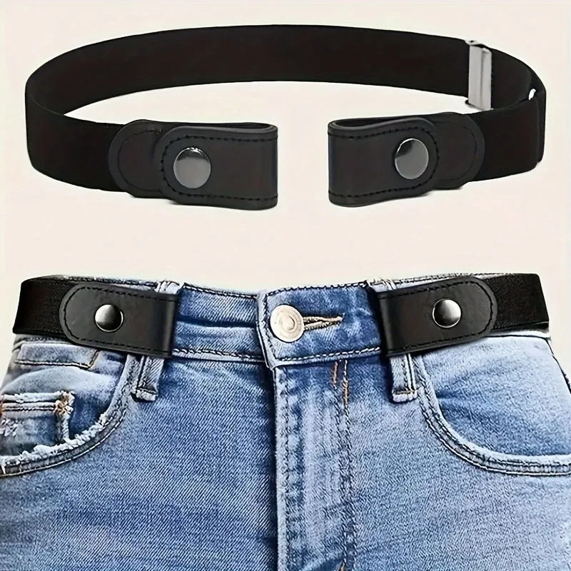 1 PCS Invisible Elastic Band, Suitable for Both Men and Women, Comfortable Waist Belt, Jeans Pants Outdoor Decorative Waist Belt