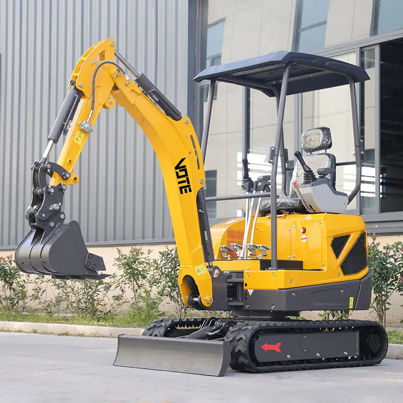 China Hot Sale Mini Excavator 1.8Ton With Hydraulic Thumb Bucket Crawler Small Digger Earthwork Bagger Machine