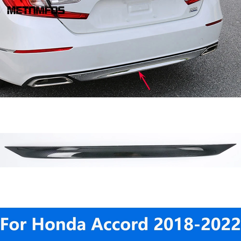 

For Honda Accord 2018-2020 2021 2022 Chrome Rear Bumper Lip Trim Body Kit Spoiler Diffuser Protector Accessories Car Styling