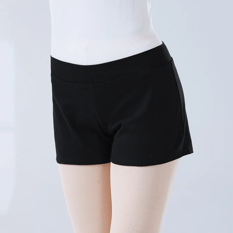 

Dance pants, body training pants, women's three quarter cotton shorts, black ballet dancer training bottom safety pants