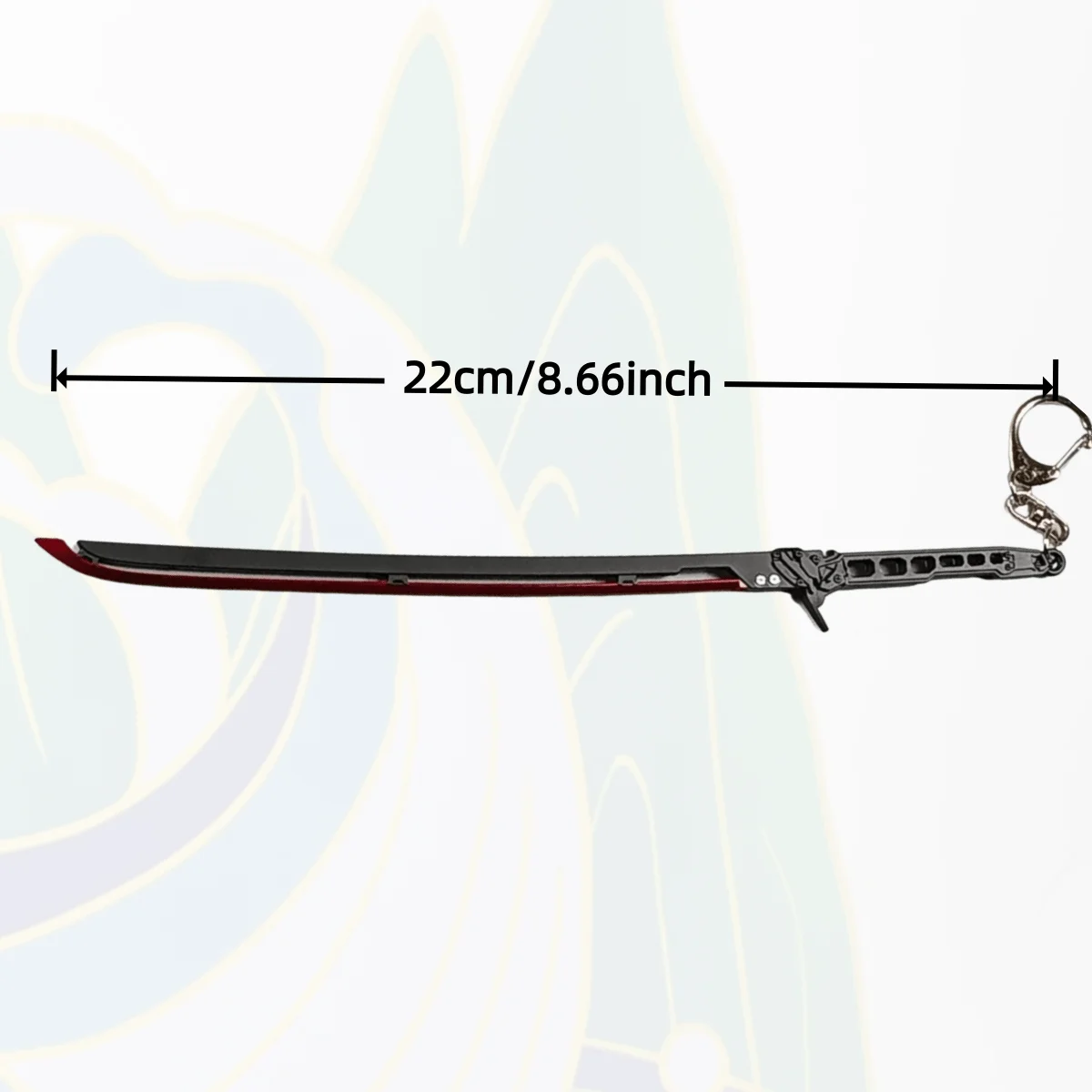 8.6 inch Cyberpunk 2077 Metalen Katana Zwaard Originele Samurai Sabel Ninja Mes Japanse Katana Sabel Cosplay Accessoires Prop Speelgoed