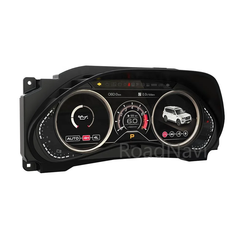 لوحة عداد سرعة السيارة مجموعة أدوات لوحة القيادة الرقمية لـ Patrol Y Pro Y62 Infiniti QX80 2012-2023 #4