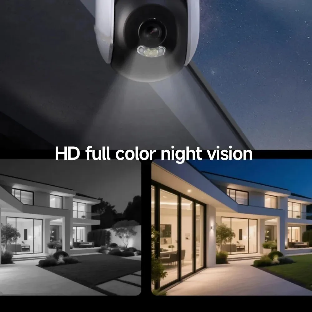 New Xiaomi Outdoor Camera 4 Dual Lens 5MP 3K HD Dual View Monitoring Panoramic Closeup Tracking IP66 Weatherproof AntiTheft - view 6