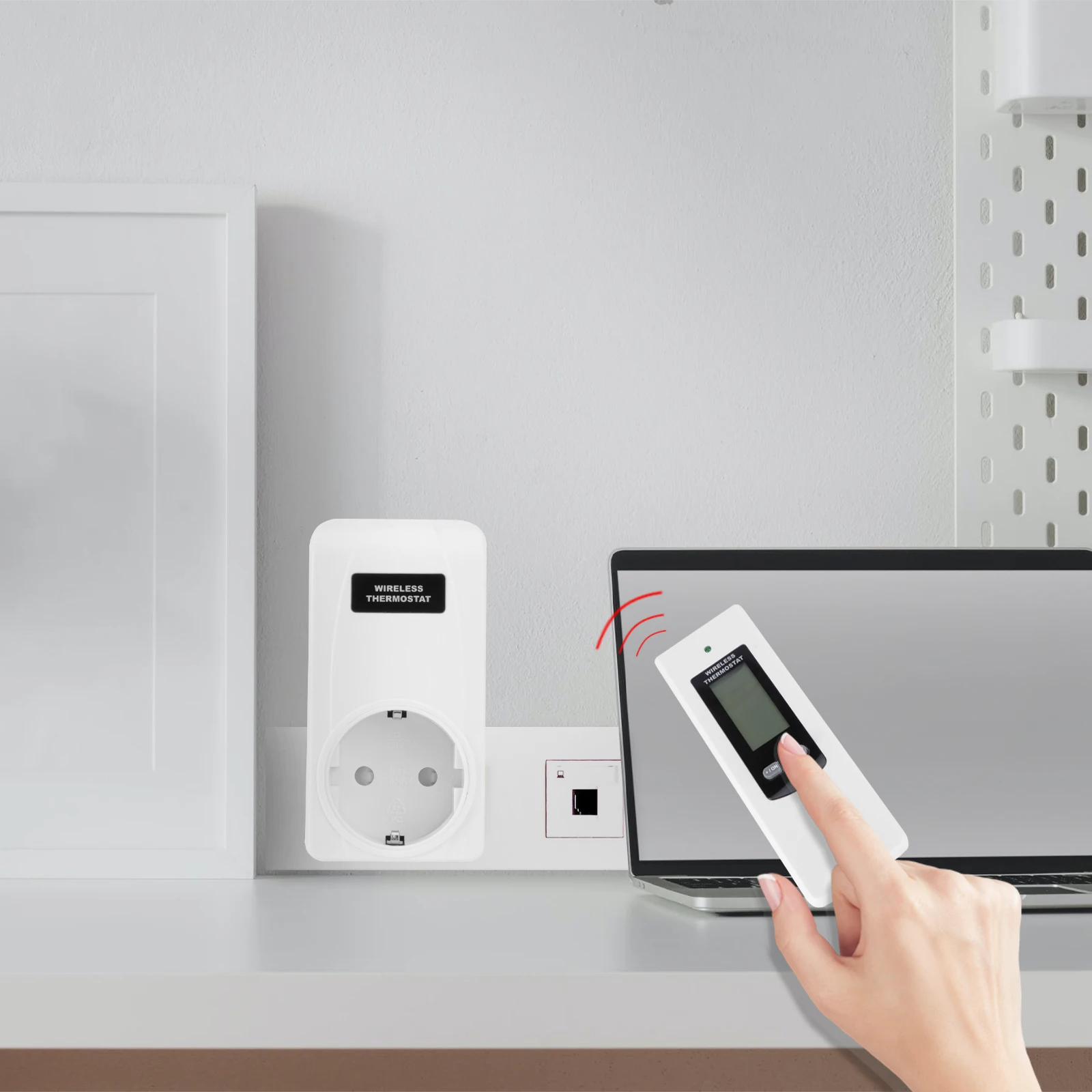 

Wireless Thermostat Socket Temperature Controller for Home Smart Programmable Multi Channel Heating Cooling System