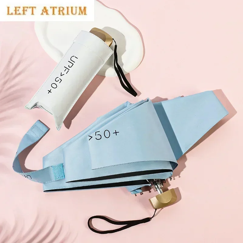 Mini UPF50+ Sun UV Protection Rain Umbrella Small Anti Ultraviolet Shading Sunshade Sunny and Rainy Umbrellas Parasol