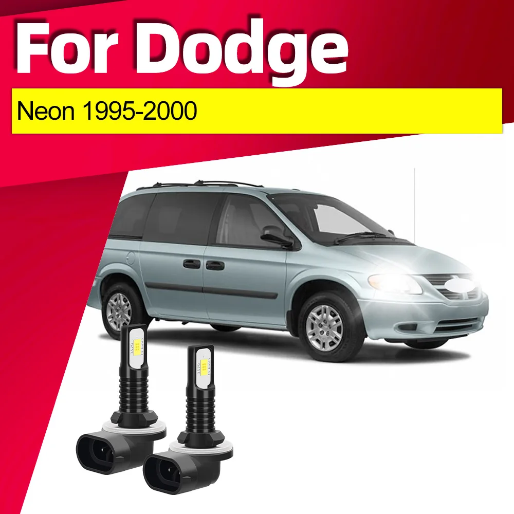 

2x For Dodge Neon 1995 1996 1997 1998 1999 2000 Car Front Fog Light Bulbs 15000LM High Brightness Auto Fog Lamps