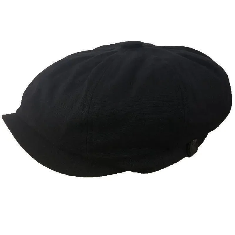 Spring and Autumn Beret Retro Octagonal Hat Women's Versatile Hat Male Painter British Korean Edition Spring and Summer Tide Cap