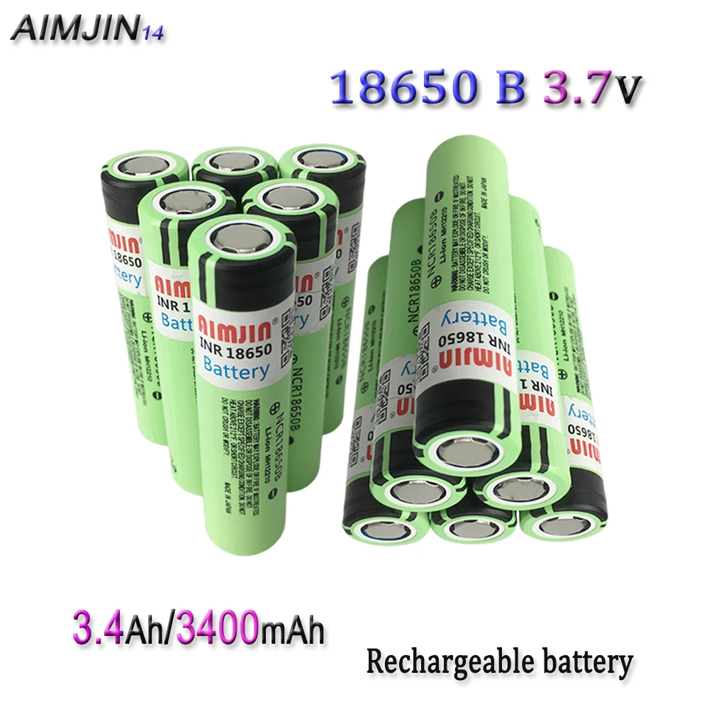 

3.7V 3400mAh 18650 Rechargeable Li-ion Battery For 18650 Toys, Tools, Flashlight Battery Etc