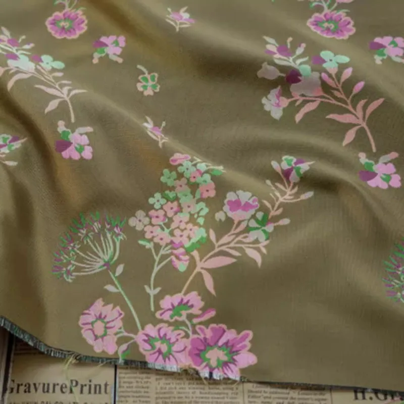 

Винтажная жаккардовая парчовая ткань, современный китайский Cheongsam Tang, костюм, жилет, мягкий текстурированный материал Heritage, приятный для кожи