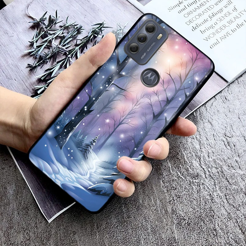 

Winter Snow Sceneary Phone Case For Moto Edge 50 40 Pro Edge 40 30 Ultra Neo Fusion G Power G Stylus G Play E32 E20 E40