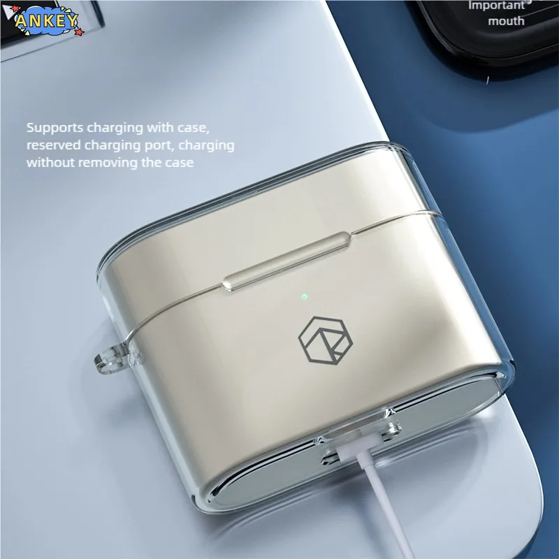 for ROSESELSA Earfree i5 Case Protective Transparent Clear TPU Covers Bluetooth Earphone Shell Portable