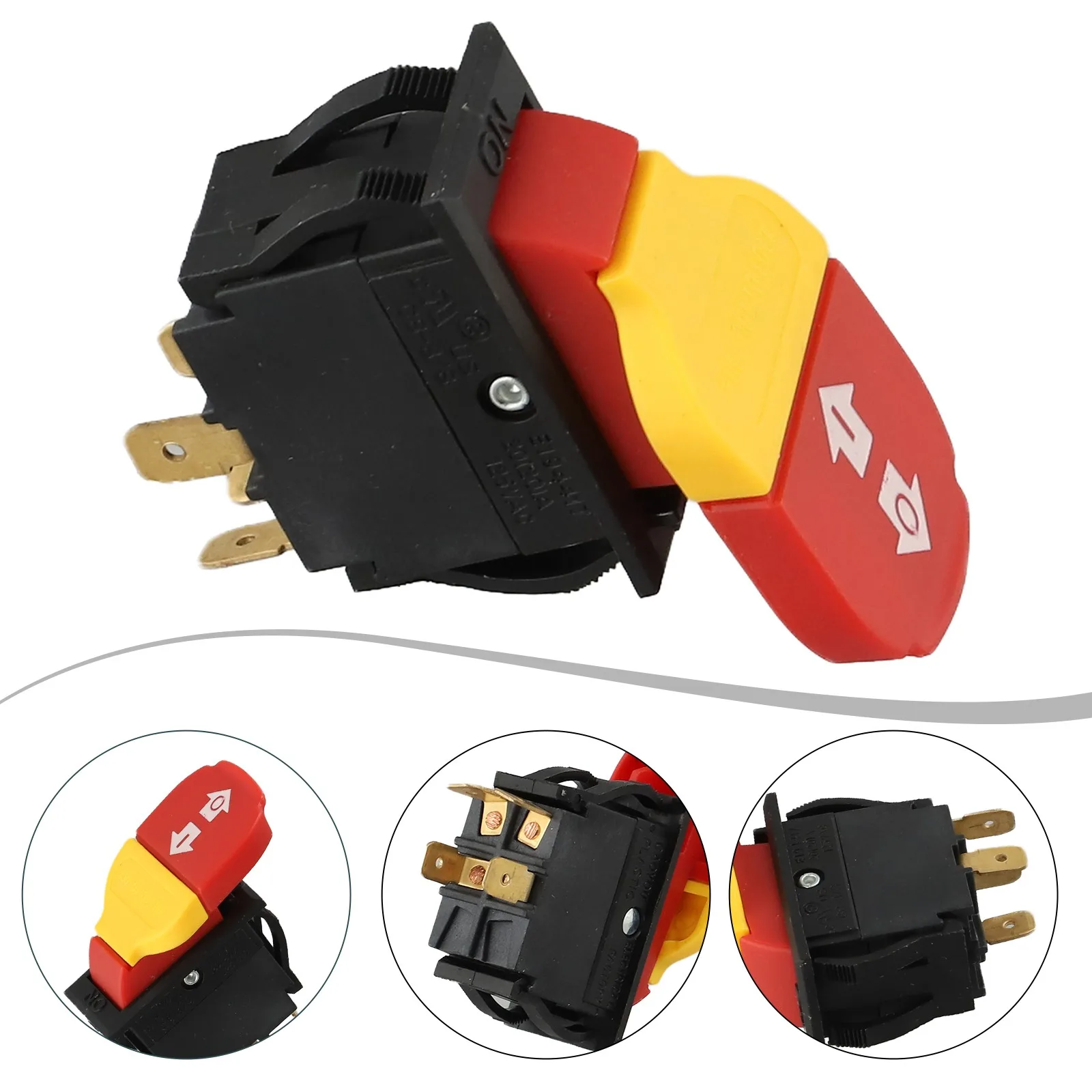 

For DWE7499GD Saw Switch Replacement Table Saw Switch Power Tool Replacement Red Wear-resistant Anti-misoperation