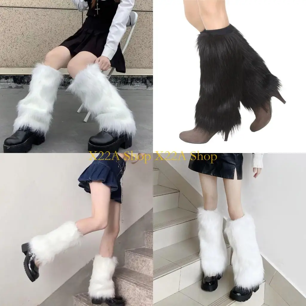 

Unique Shoes Cuffs Leg Warmer Winter Warm Harajuku Gothic Calf Socks for Women