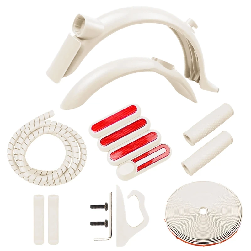 Coloured Mudguard Kit For Xiaomi M365 1S Pro 2 Scooter Fender Line Tube Anti-Collision Strip Handlebar Grip