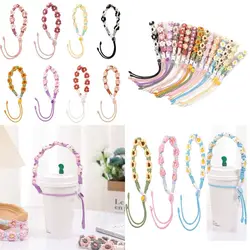 Universal Flower Water Bottle Handle Handmade Leakproof Packaging Strap Cup Carrying Strap for Coffee Milk Tea Cup