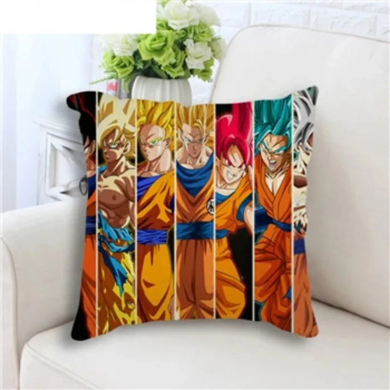 Pillowcase Poster Printing Pillowcase Anime Toriyama Dragon Ball Goku Pillowcase Home Bedroom Hotel Car Decoration.