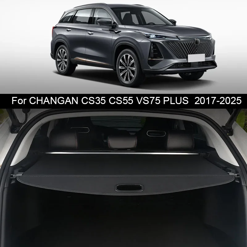 Car Rear Trunk Curtain Cover Rear Rack Partition Shelter Internal Auto Accessories For CHANGAN CS35 CS55 CS75 PLUS 2017-2025