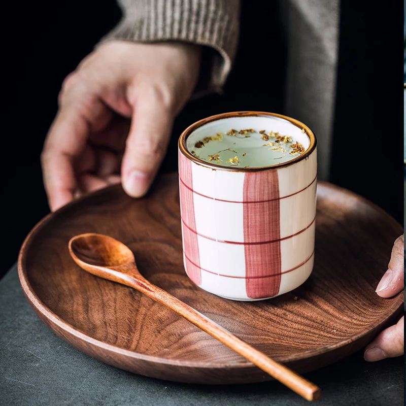 CHANSHOVA-Japanese Retro Style Ceramic Teacup, Chinese Porcelain Coffee Cup, Water Cups, Drinking Utensils, T026, 160ml