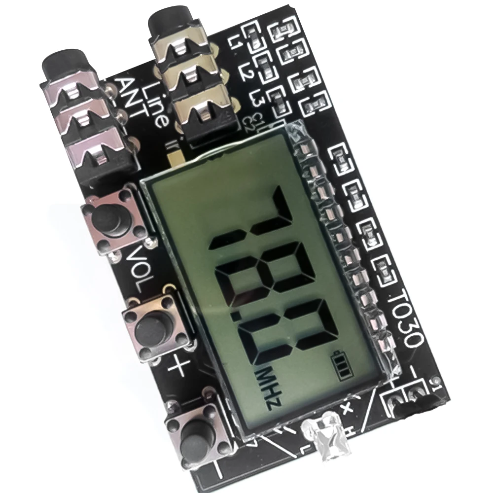 FM stereo zestaw z nadajnikiem płyta modułu cyfrowy LCD 2-kanałowy bezprzewodowy transmisja audio fm 78MHz do 108MHz z anteną