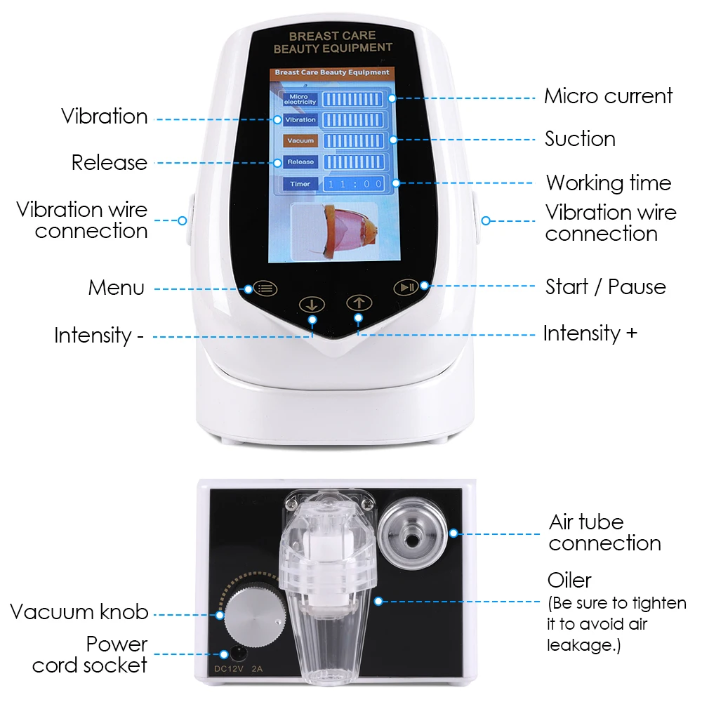 Buttocks Vacuum Treatment Machine For Slimming Lymphatic Drainage Breast Chest Massager Enlargement Enhancement & Butt Lifting