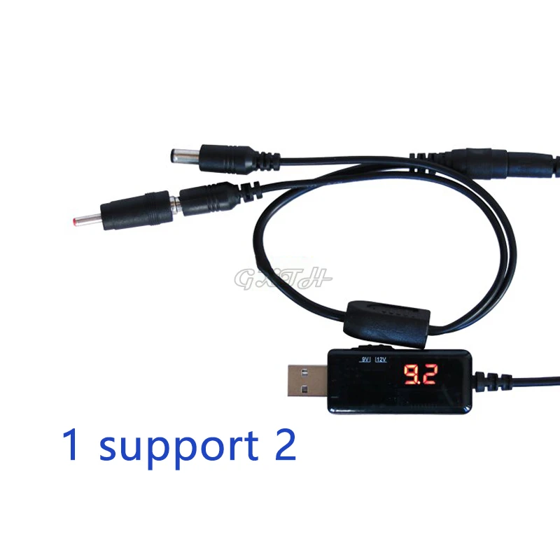 USB повышающий преобразователь DC5V в 9V 12V USB повышающий преобразователь кабель 3,5x1,35 мм разъем для источника питания зарядное устройство преобразователь мощности